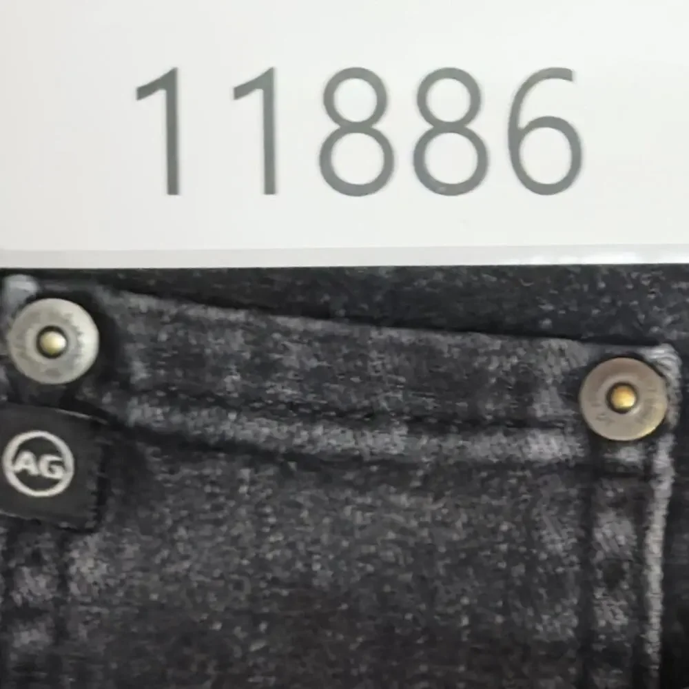 AG Adriano Goldschmied Jeans Mens 33x34 Black Everett Slim Straight Denim Pants